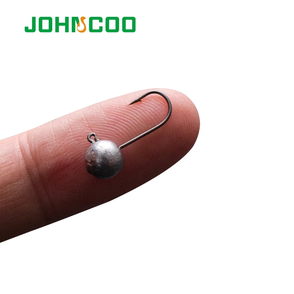 Fishing Hook Assortment - Johncoo-スポーツフィッシングルアー,10個,フィッシュヘッドフック,1g 1.5g 2g 3g 5g,ソフトワーム用