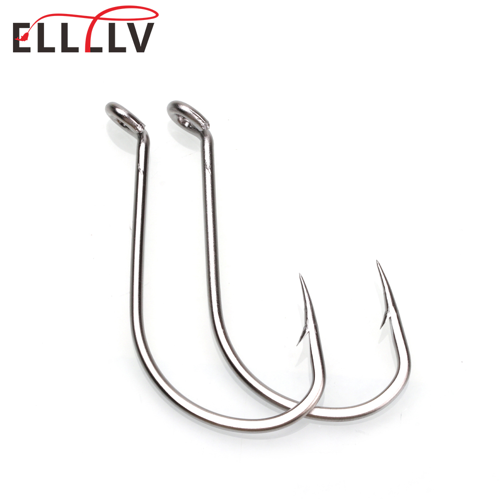Fishing Hook Assortment - Ellllv ステンレス鋼タコフック海水魚フック海釣りターミナルタックル 1/0 2/0 4/0 6/0