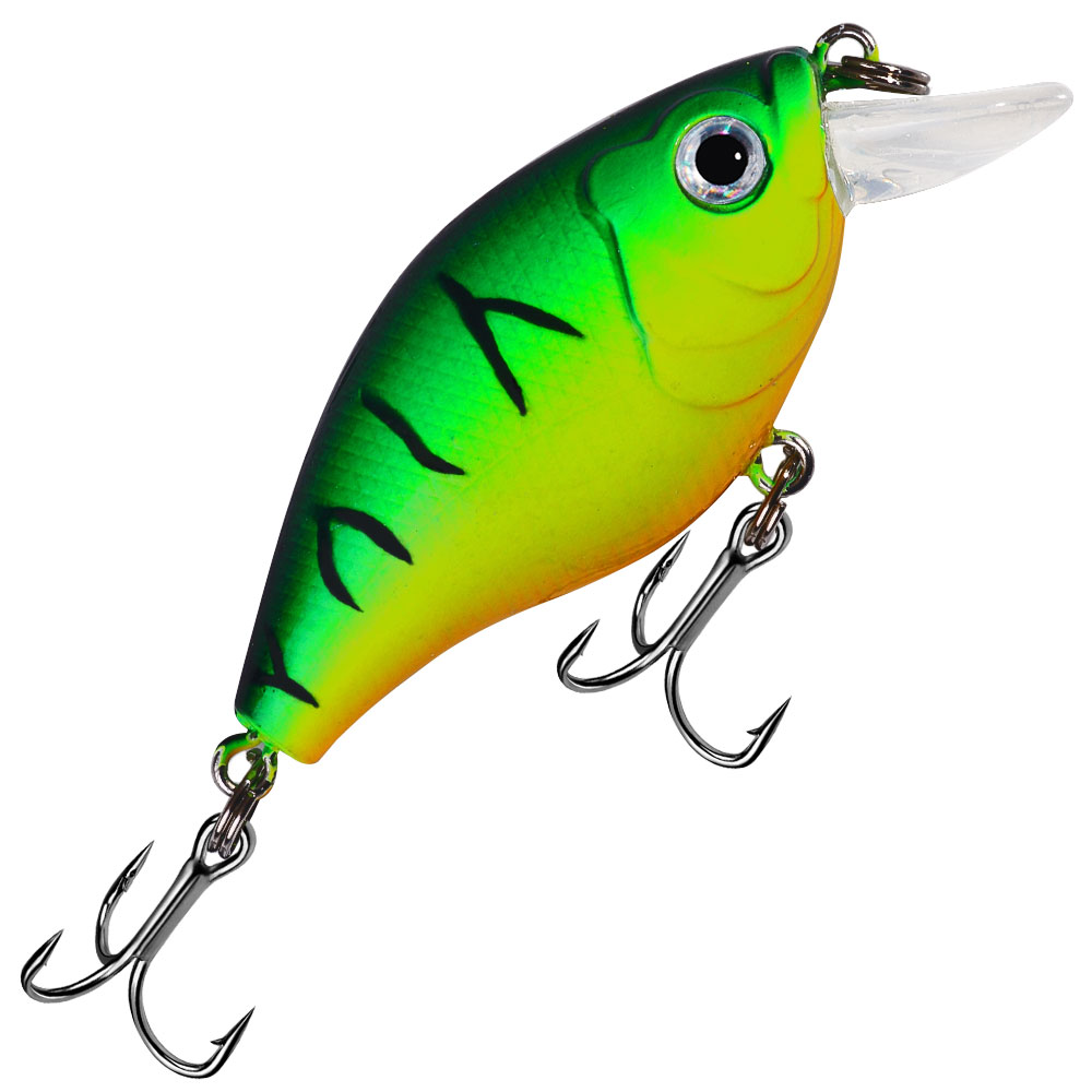 1Pc 6 センチメートル 6.9 グラム釣りルアークランク - Fishing Hook Treble のレビューと価格
